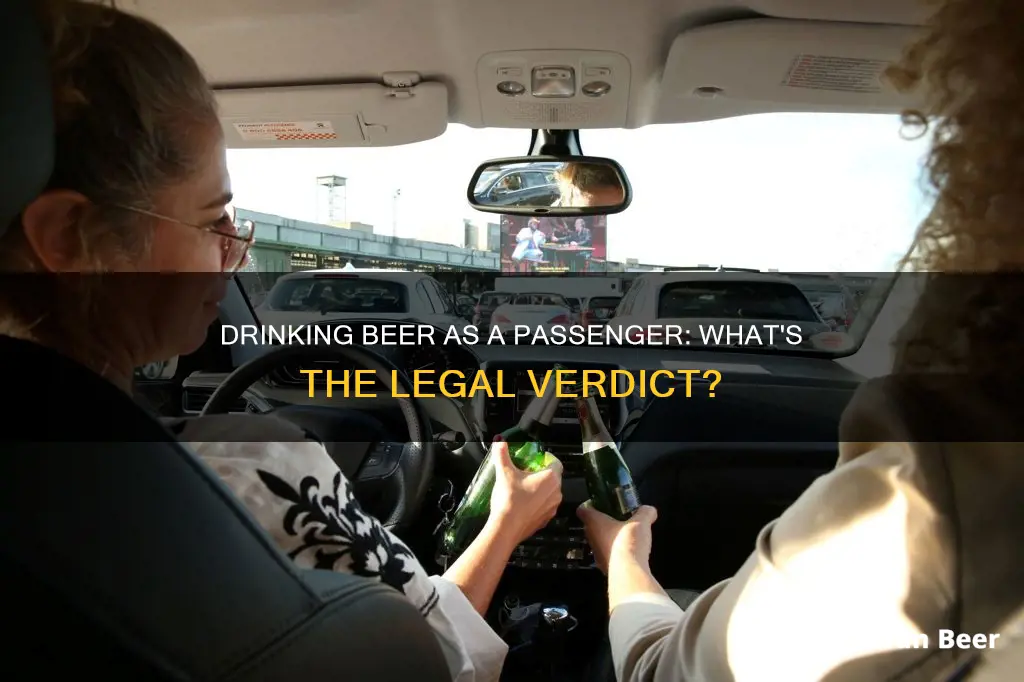 can I drink beer as a passenger