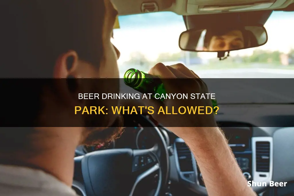 can I drink beer at canyon state park