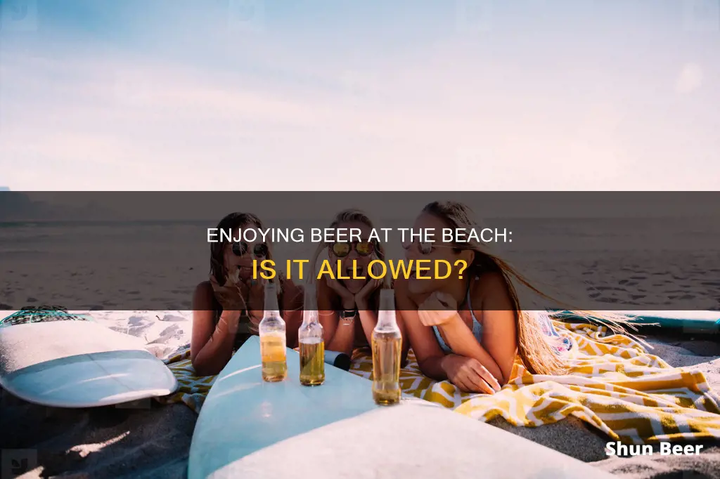 can I drink beer at the beach