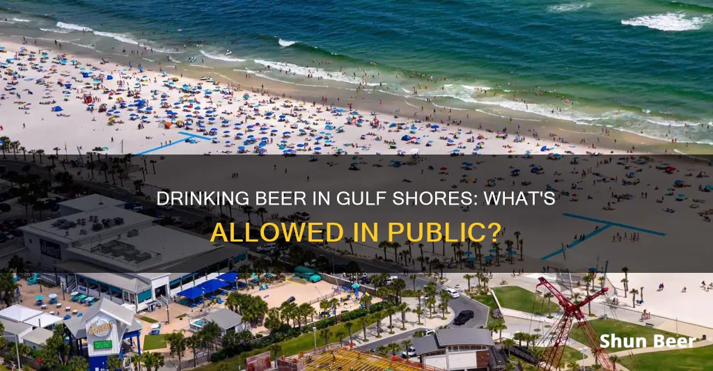 can I drink beer in public in gulf shores