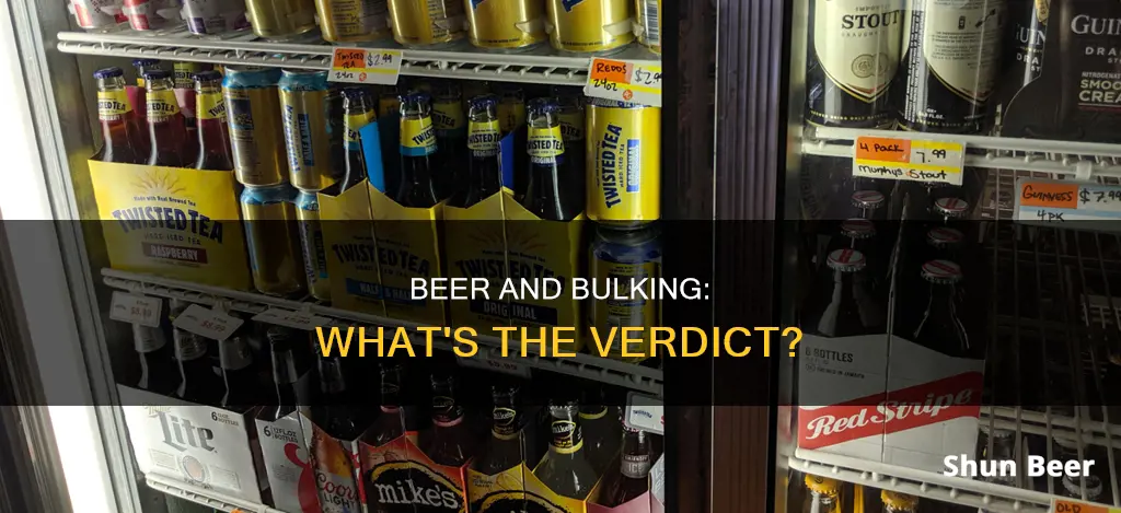 can I drink beer while bulking