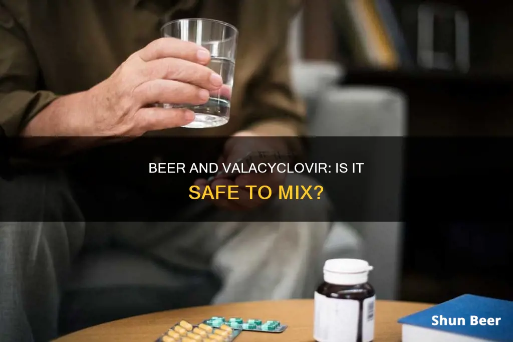 can I drink beer while on valacyclovir