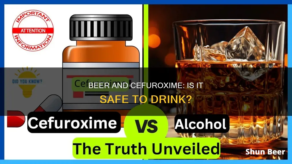 can I drink beer while taking cefuroxime