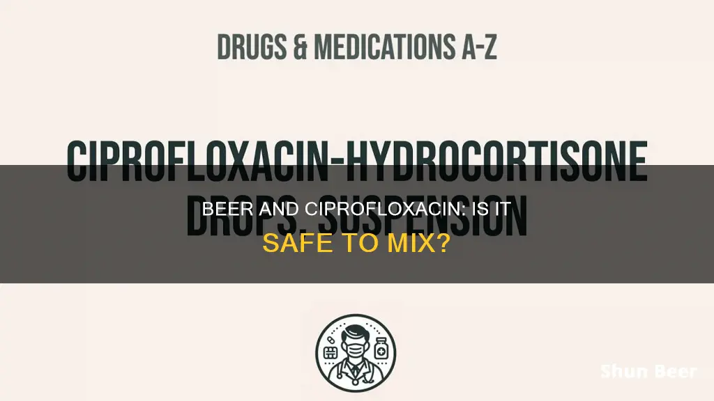 can I drink beer while taking ciprofloxacin