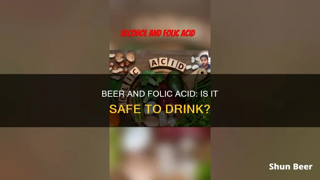 can I drink beer while taking folic acid