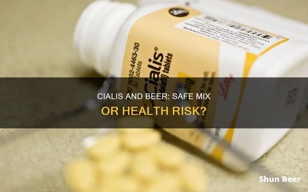 can I drink beer with cialis