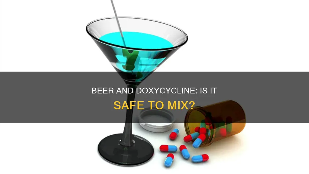 can I drink beer with doxycycline