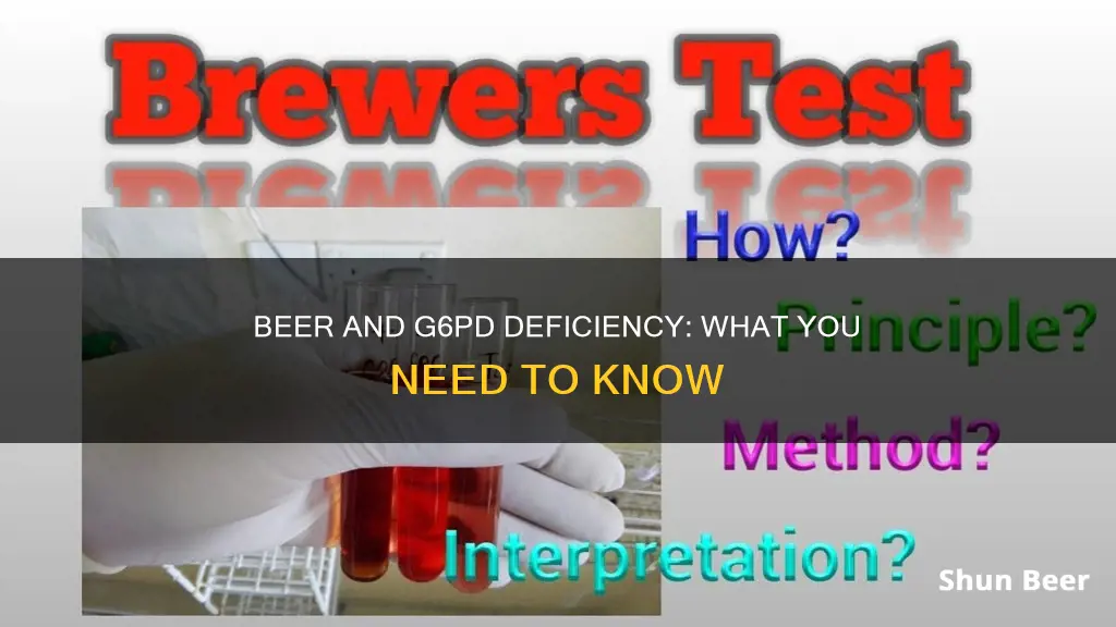 can I drink beer with g6pd