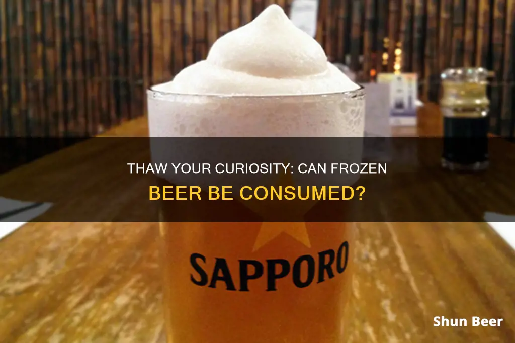 can I drink frozen beer