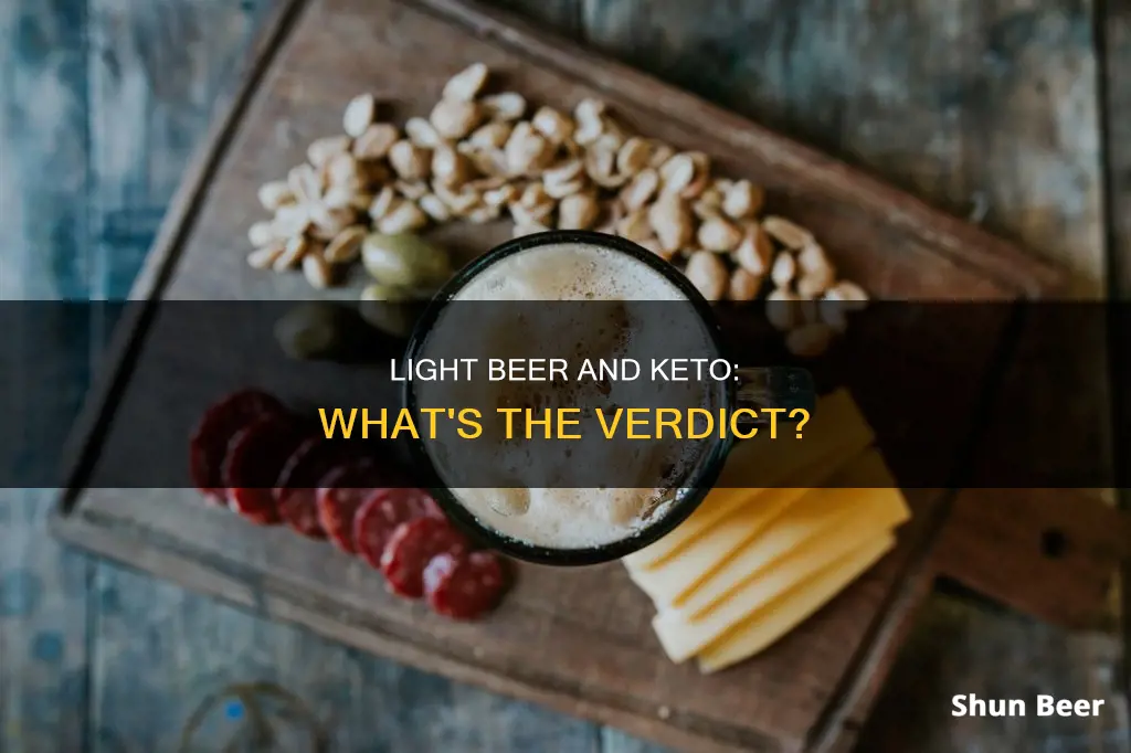 can I drink light beer on keto