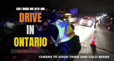 Drinking and Driving in Ontario: One Beer, Safe?