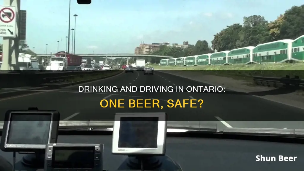 can I drink one beer and drive in ontario