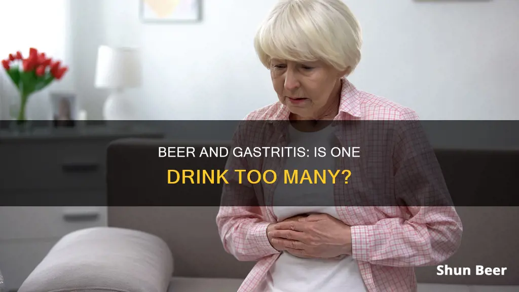 can I drink one beer with gadtritis