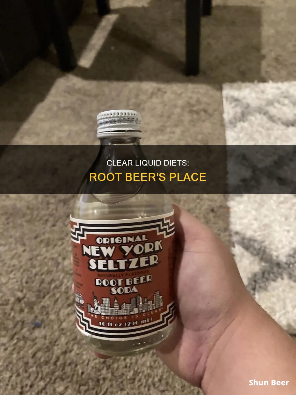 can I drink root beer on a clear liquid diet