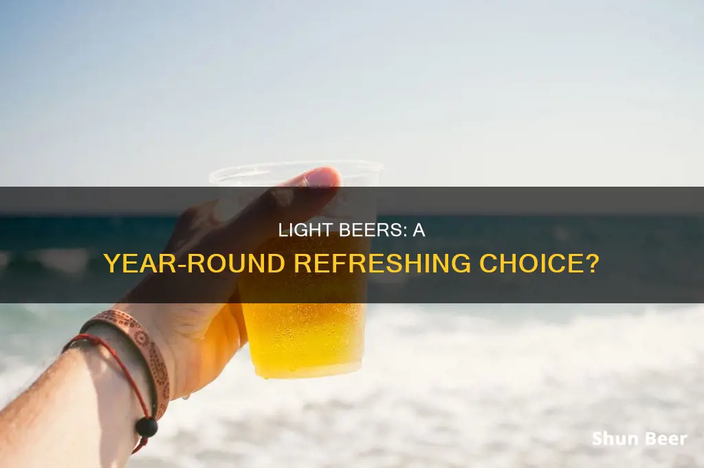 can light beers be drink year round