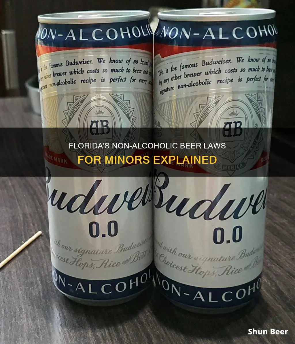 can minors buy non alcoholic beer in florida