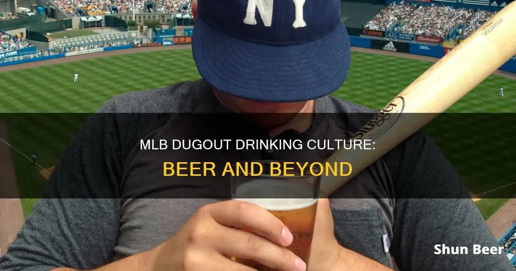 can mlb players drink beer in the dugout