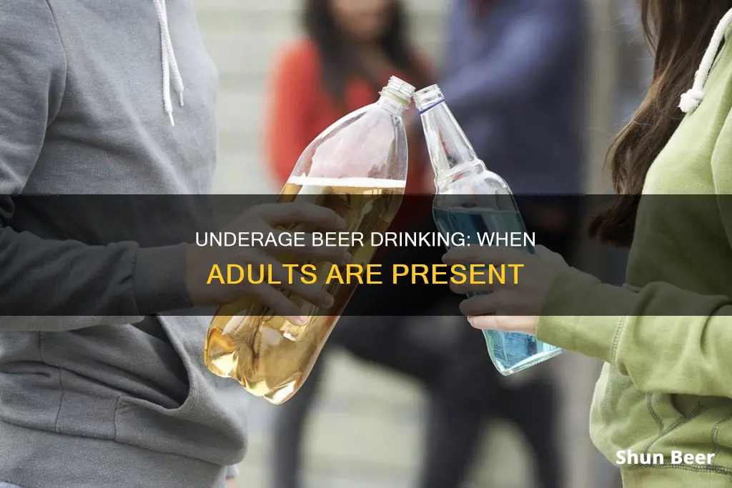 can people under 21 drink beer with a adult