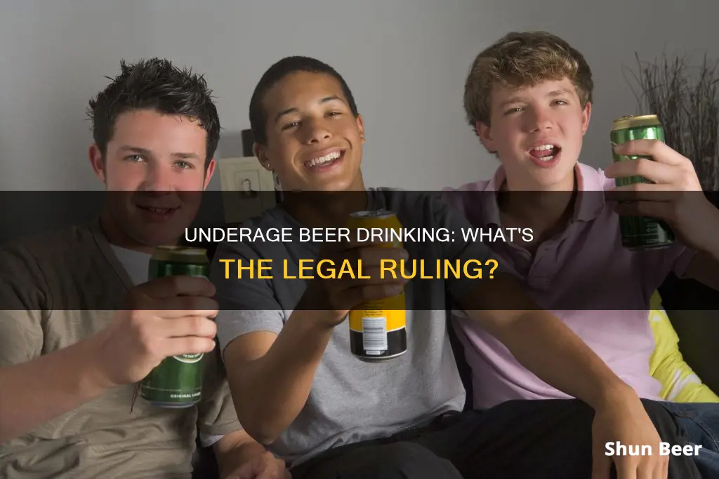 can people underage drink beer