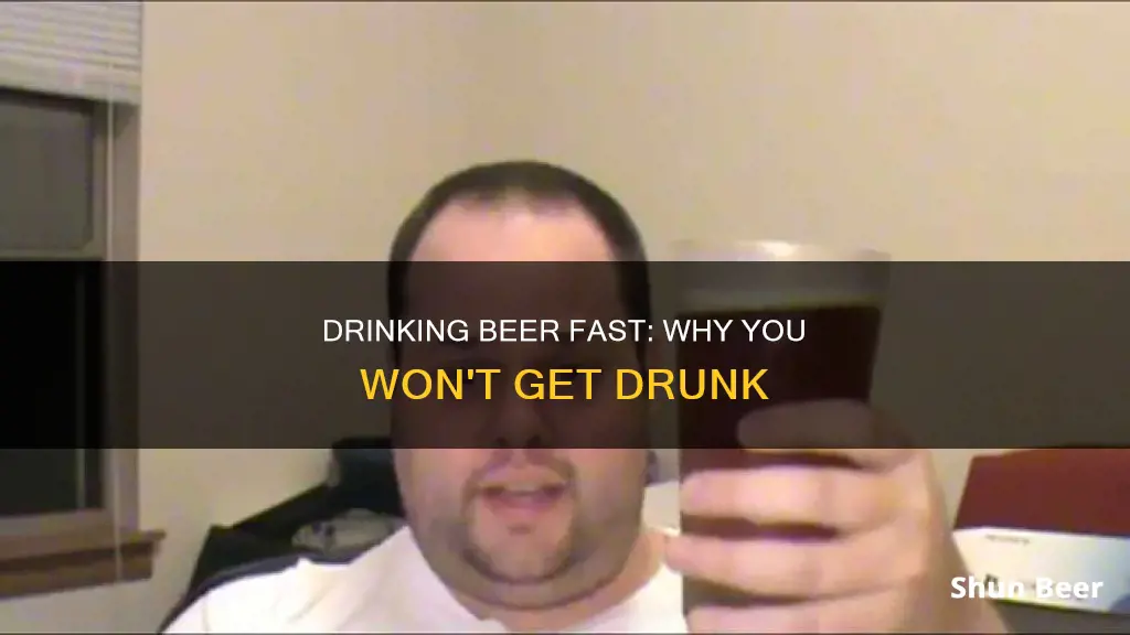 can t drink beer fast enough to get drunk