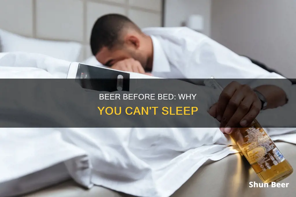 can t sleep after drinking beer