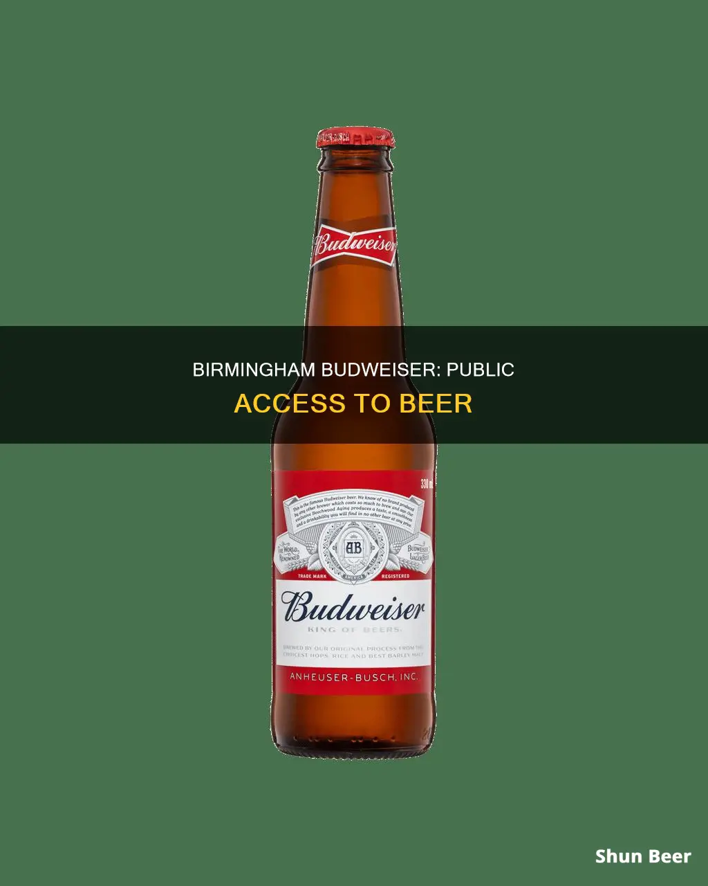 can the public buy beer from birmingham budweiser