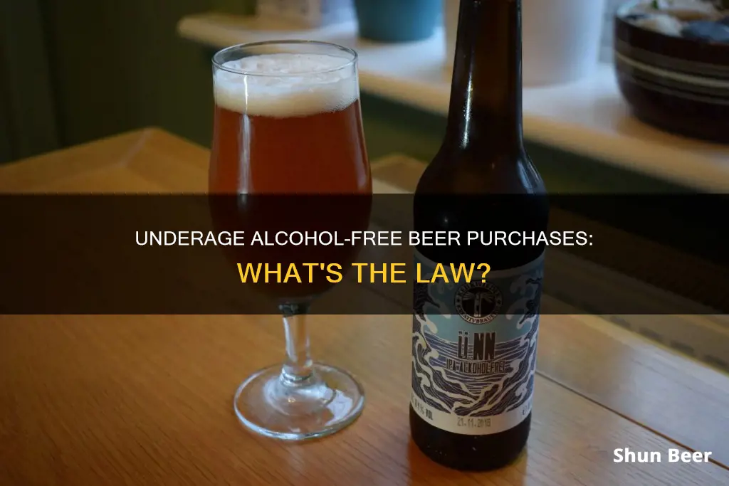 can under 18 buy alcohol free beer in shops