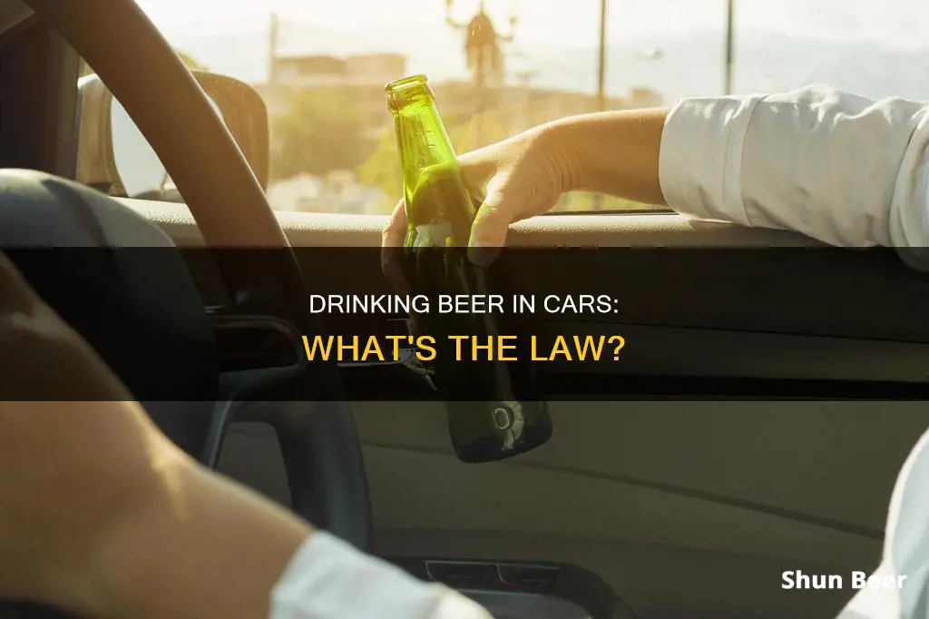 can we drink beer in car