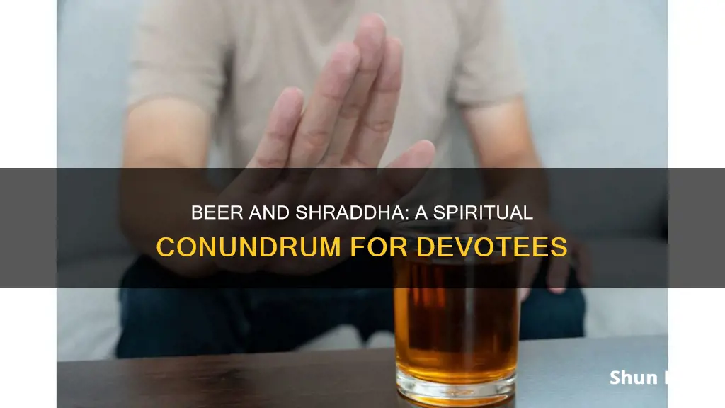 can we drink beer in shradh