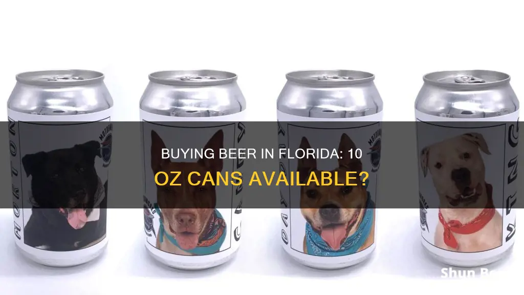 can you buy 10 oz cans of beer in florida