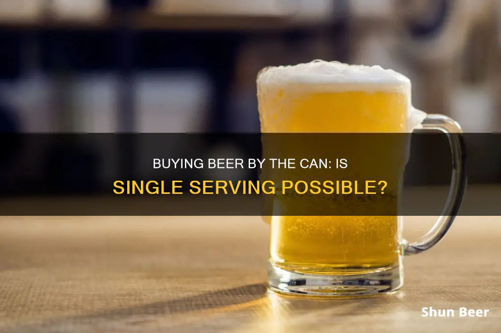 can you buy a single can of beer