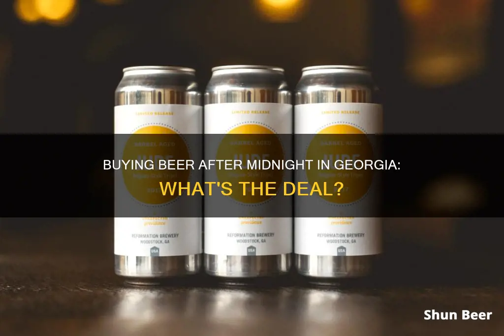 can you buy beer after midnight in ga