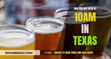 Buying Beer in Texas: Early Morning Restrictions