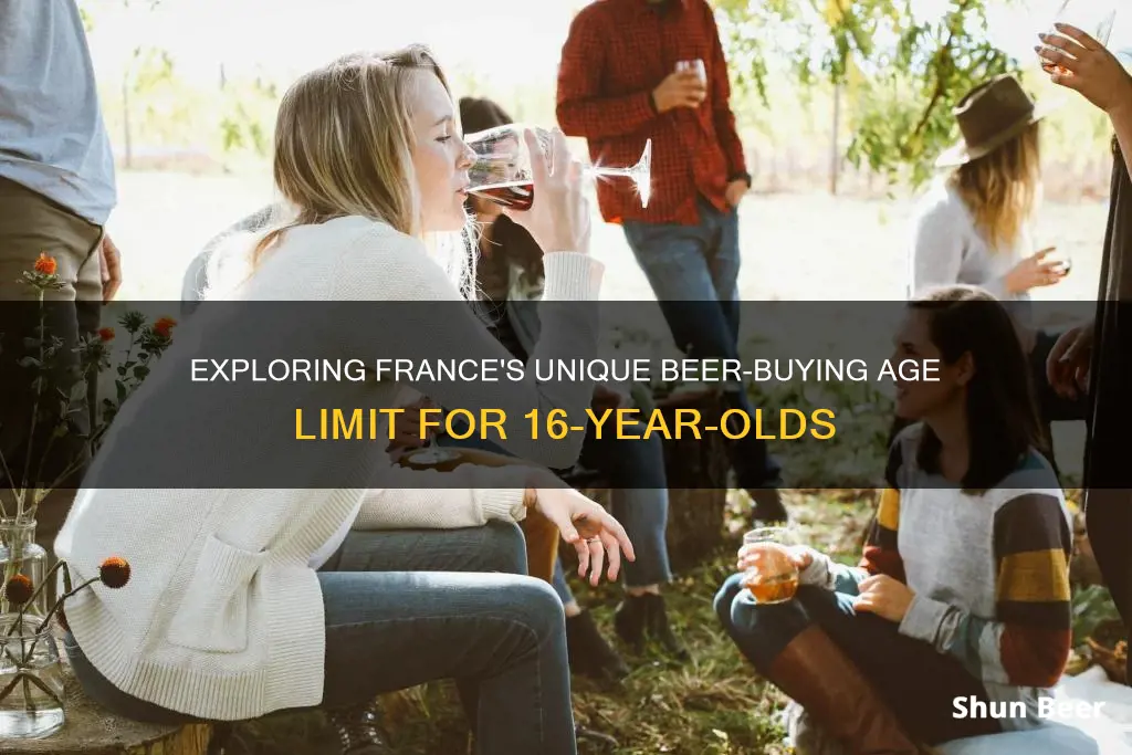 can you buy beer at 16 in france