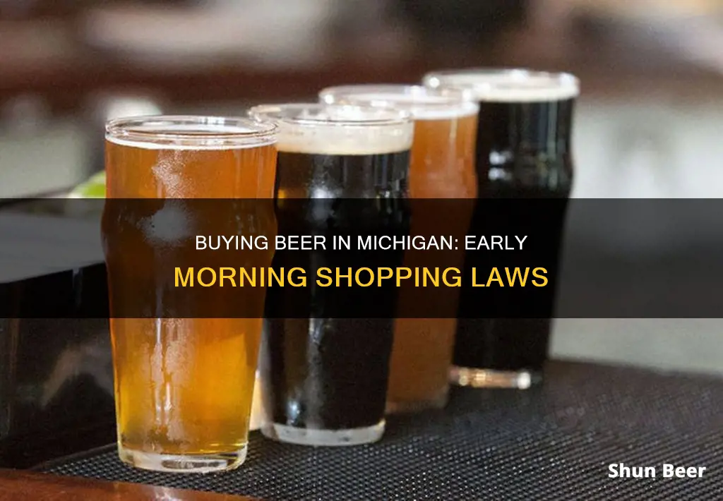 can you buy beer at 9 am in michigan