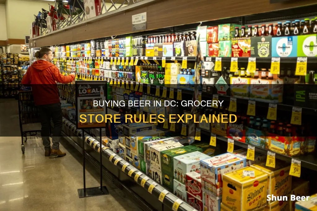 can you buy beer at a grocery store in dc