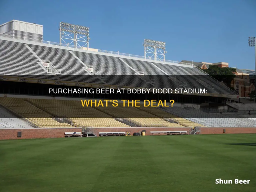 can you buy beer at bobby dodd stadium