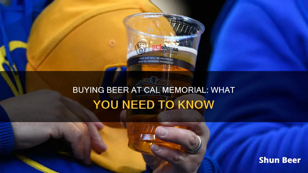 can you buy beer at cal memorial