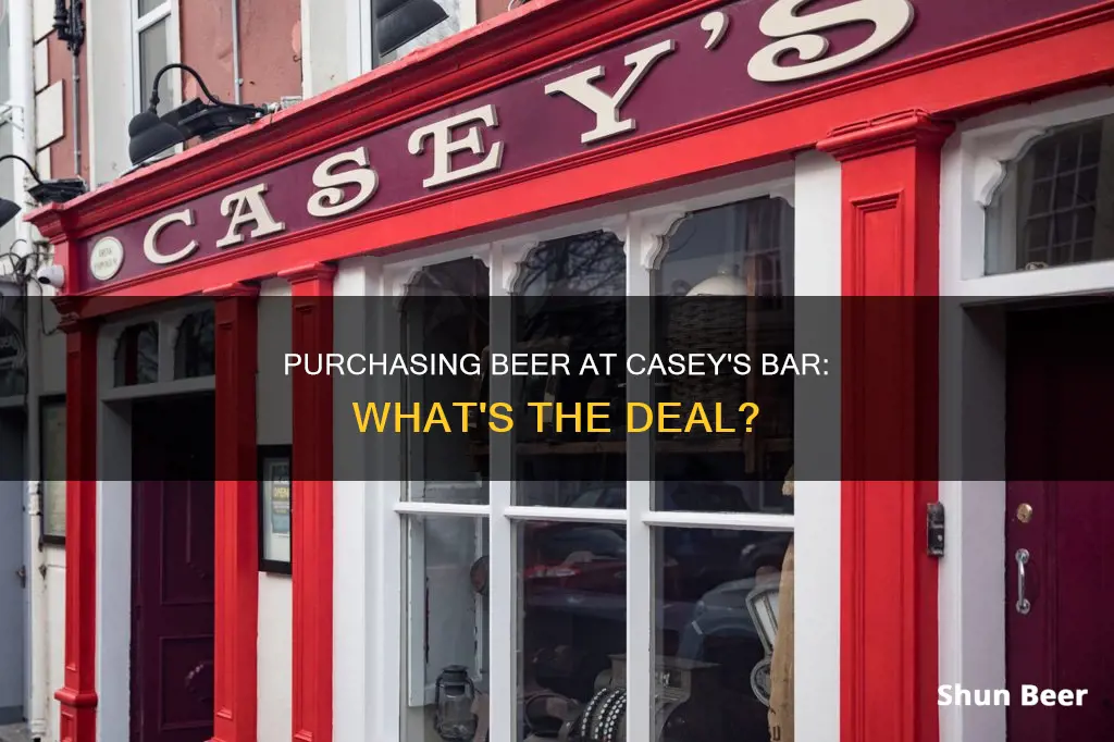 can you buy beer at caseys bar