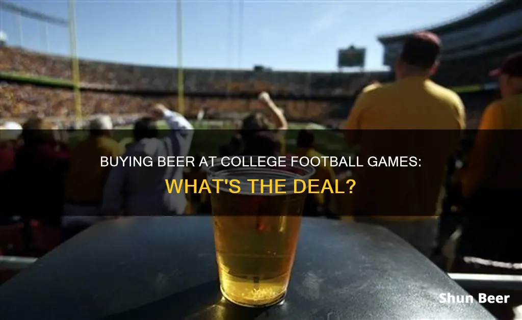 can you buy beer at college football games