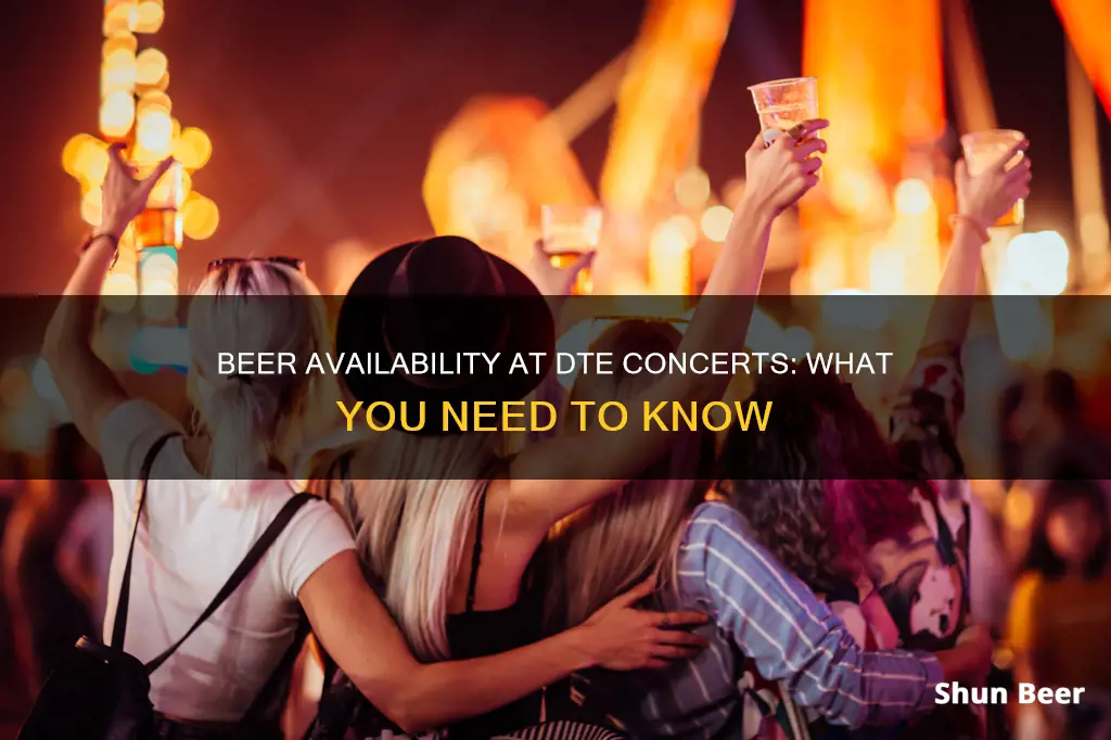 can you buy beer at dte concert