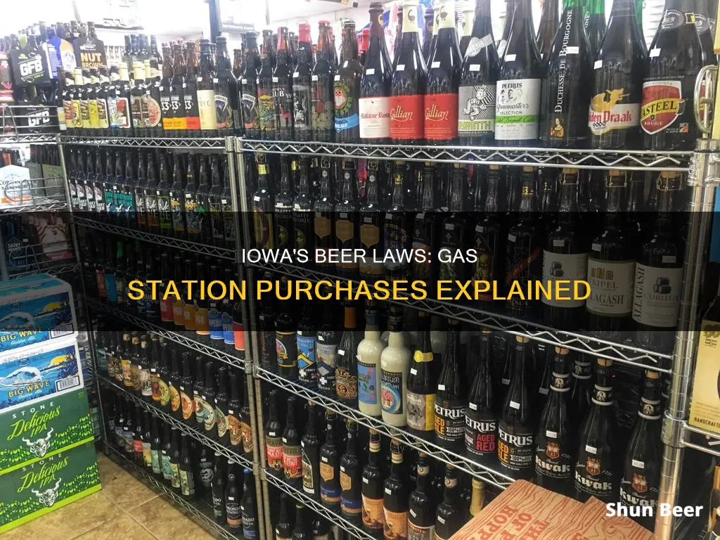 can you buy beer at gas stations in iowa