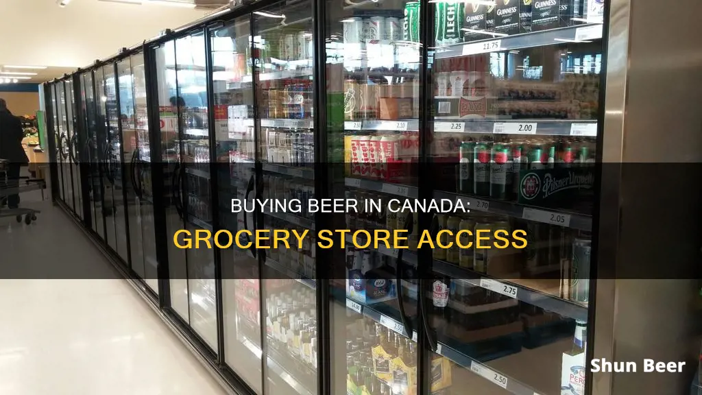 can you buy beer at grocery stores in canada