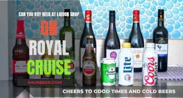 Liquor Shop Beer Availability on Royal Cruises