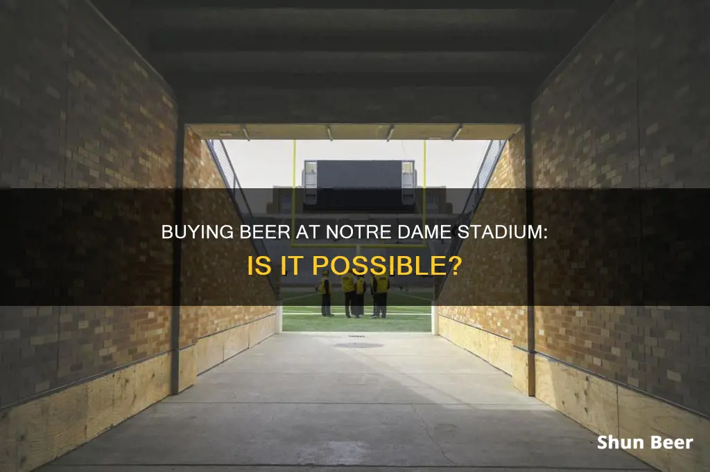 can you buy beer at notre dame stadium