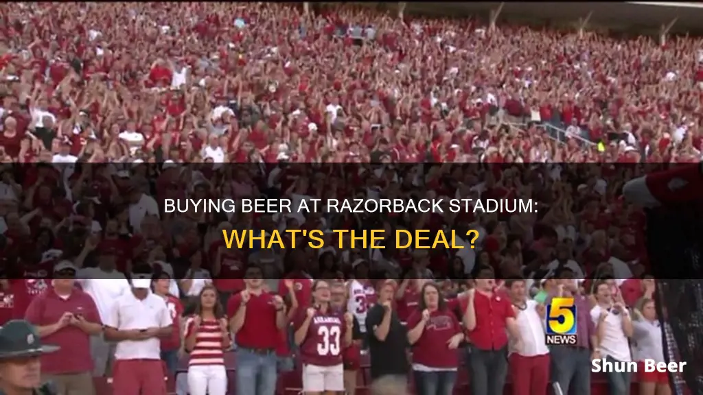 can you buy beer at razorback stadium