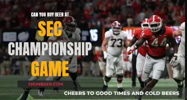 Buying Beer at the SEC Championship: What's the Deal?