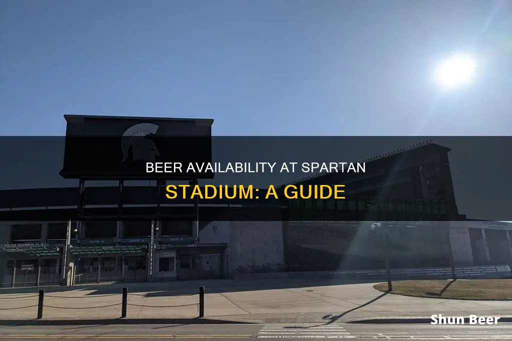 can you buy beer at spartan stadium