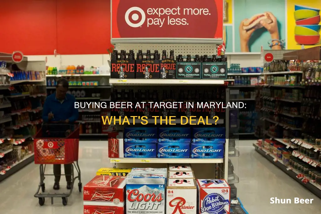 can you buy beer at target in maryland