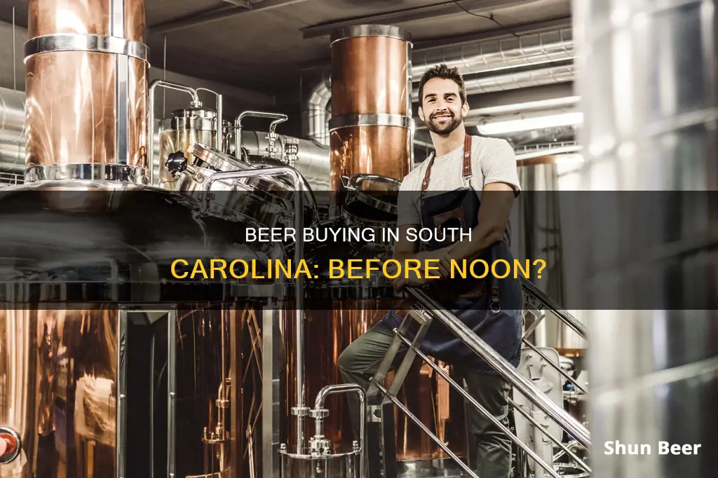 can you buy beer before noon in sc